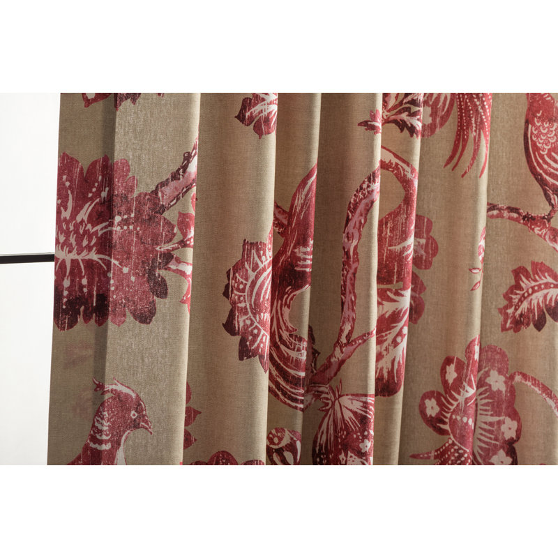 Ensemble de 1 rideau 100% coton Maison d'Hermine Bowral - 50 po x 108 po, L 50 po x L 84 po