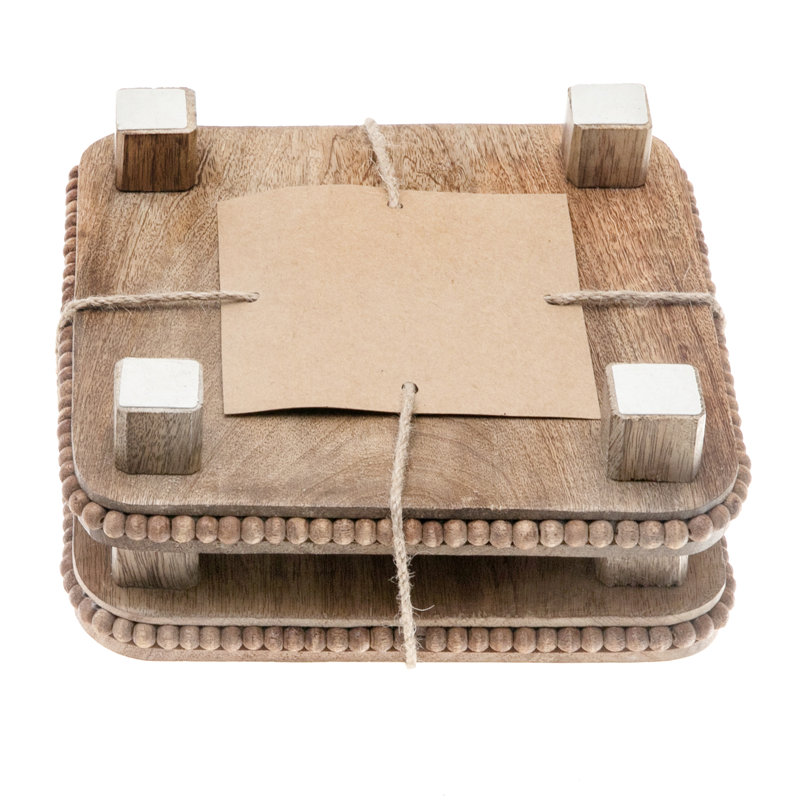 Visente Wood Square 1 Piece Coaster