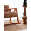 Élégant fauteuil à oreilles, revêtement en velours, 33,5 po x 26,4 po x 29,5 po | 100% velours, pieds en bois, hauteur de l'assise: 20,1 pouces | Ajout élégant au salon, à la chambre à coucher ou au bureau, confort et sophistication-1571254734