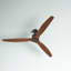 Ventilateur de plafond rustique en bois de 152 cm (60 po) avec télécommande, ventilateur de plafond à courant continu écoénergétique, silencieux, pales en koa à débit d'air élevé-1076750477