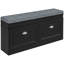 Banc de rangement moderne pour chaussures avec coussin et 2 tiroirs - Rangement réglable pour 8 paires-878806206