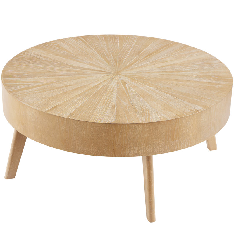 Jodeane Solid Wood Coffee Table, Wooden