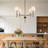 Agathon 4-Light Transitional Modern Chandelier With White Fabric Shades-602443963