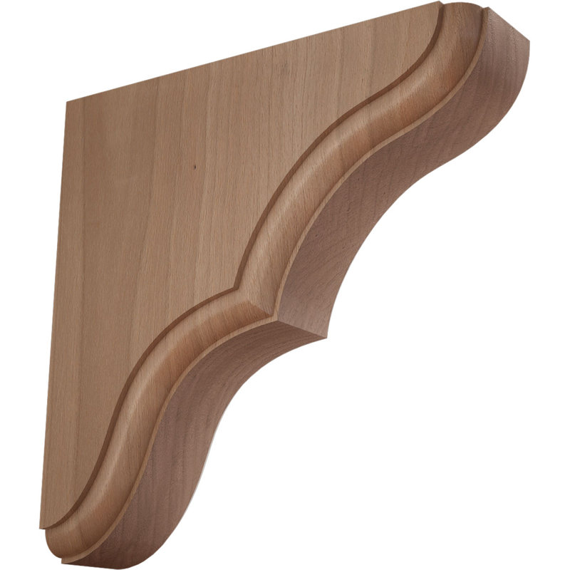 Support en bois Stratford, Cerisier, H 5,5 po x l 1,75 po x P 5,5 po
