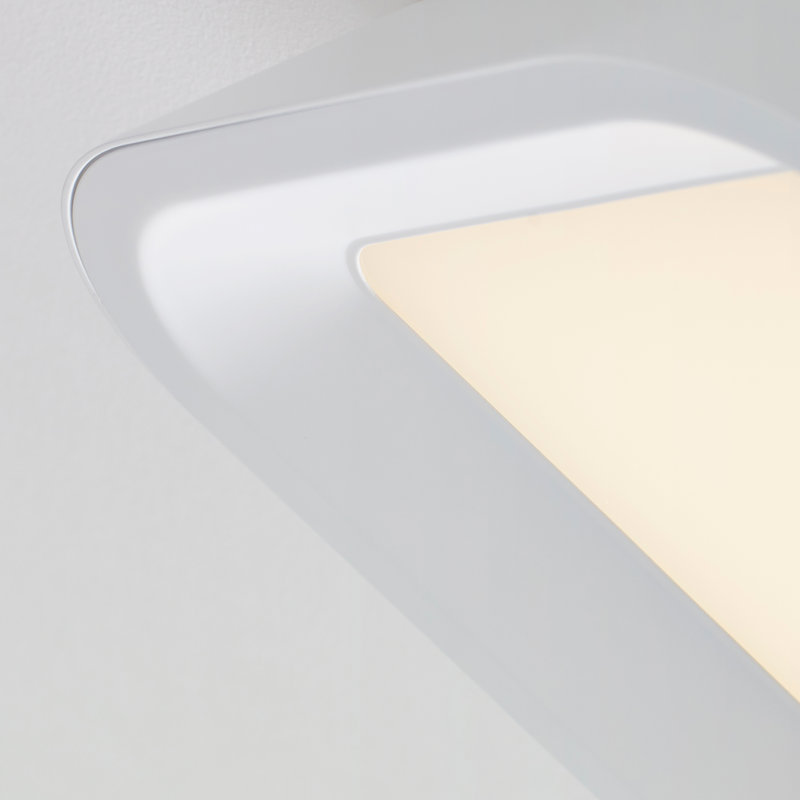 Rhonan 1 - Light LED Flush Mount, Matte White/White