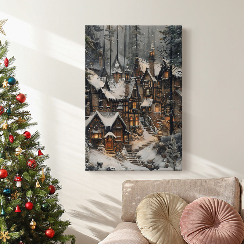 Art des Fêtes de Noël - Toile tendue avec châssis DCxxv, H 27 po x l 18 po