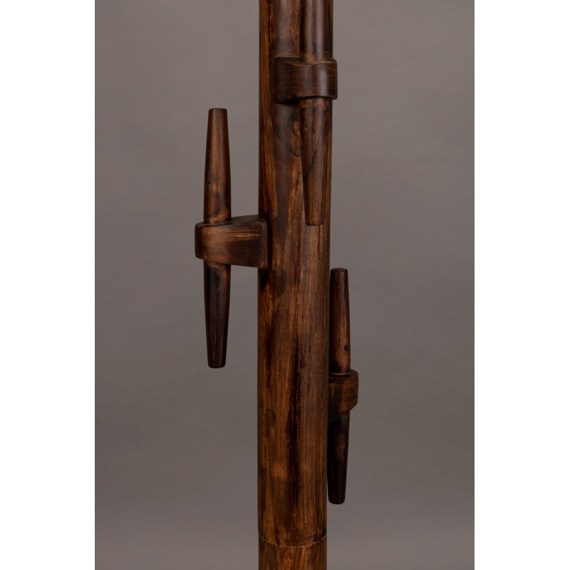 Jakub 5 - Hook Coat Rack, Brown