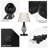 Metal Dual USB Table Lamp with AC Outlet-1596831322