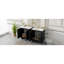 Rangement de meuble-lavabo moderne noir