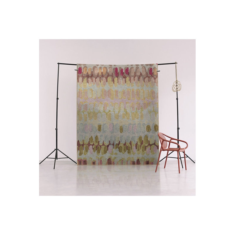 Multi Color Mixed Abstract Pattern Creative Modern Decorative Machine Washable Area Rug, Runner 3'3" x 6'7"