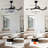 Kiyon 42" Crystal Ceiling Fan With Rgb Led Light, 6 Speeds, Bluetooth Speaker