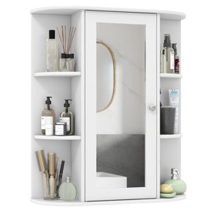 Darquan Surface Mount Framed 1 Door Medicine Cabinet