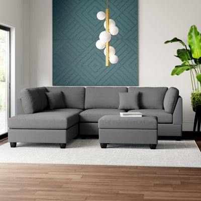 Eldredge Upholstered L-Shaped Sectional Reversible