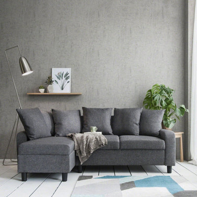 Mitzi 3 Seater Velvet Corner Sectional
