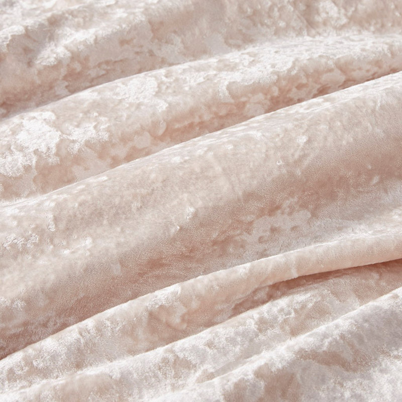 Ensemble d'édredon réversible en sherpa concassé, Édredon double + 2 taies décoratives standards, Rose