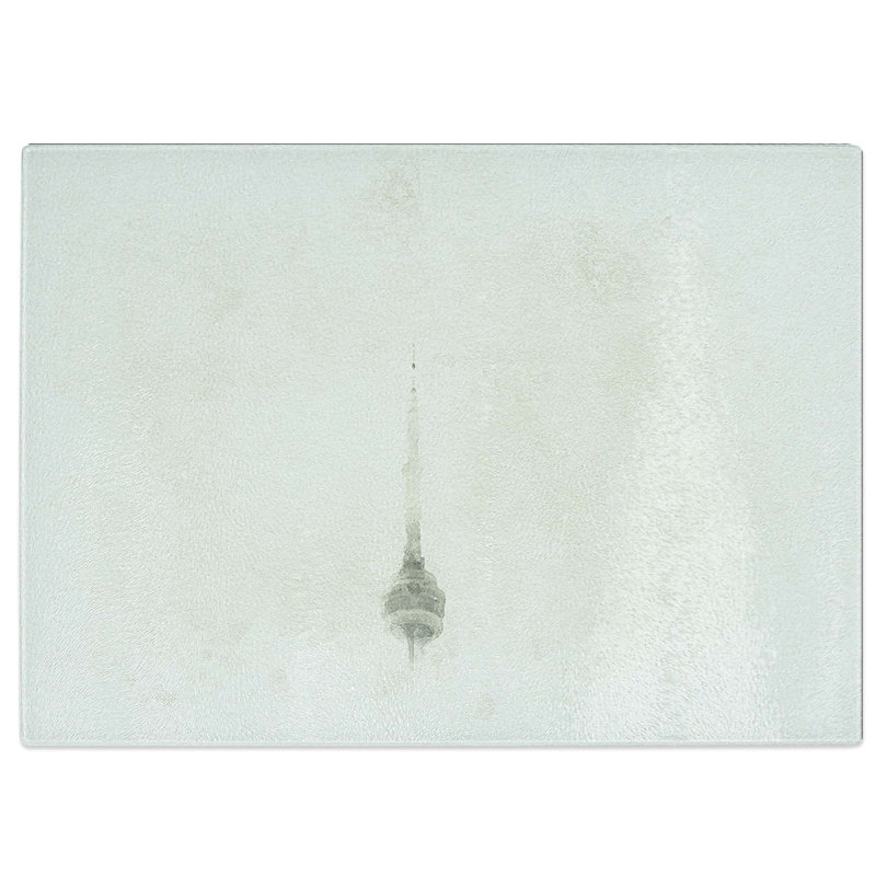 Tempered Glass CN Tower in Toronto Canada Chopping Board, 28.5 cm W x 20 cm L