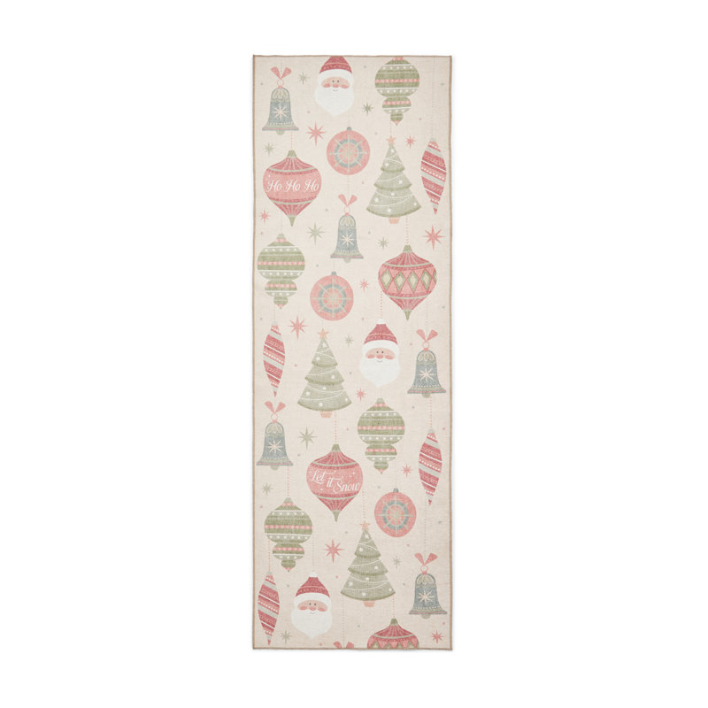 Abstract Flatweave Area Rug, Runner 61 x 230 cm