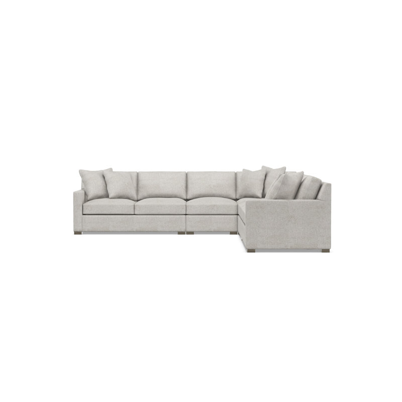 Kelsey Sectional, Light Gray Polyester