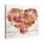 Art sur toile Dwight «Heart in Flowers Gold»-1433178624