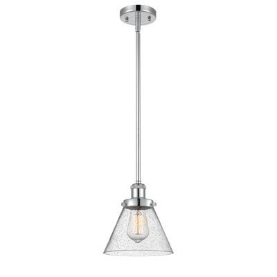 Ballston Urban Cone - 1 Light 8" Stem Hung Mini Pendant
