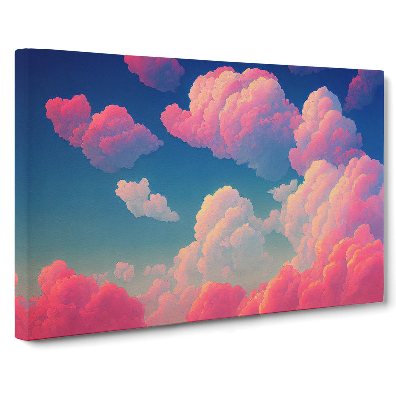 Pastel Cloudy Sky Vol.5 - Wrapped Canvas Print, 35cm H x 50cm W x 3cm D