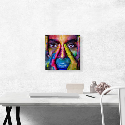 " Colorful Face Mask Home Decor "