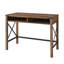 Bureau avec formes de X en métal et casiers ouverts Arsenault-996002550