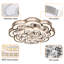 Lustre encastré à fleur à DEL avec accoudoirs variables en cristal 32 po Kalylah 