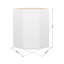 Armoire de cuisine murale avec 1 porte et 2 tablettes Furinno Shaker