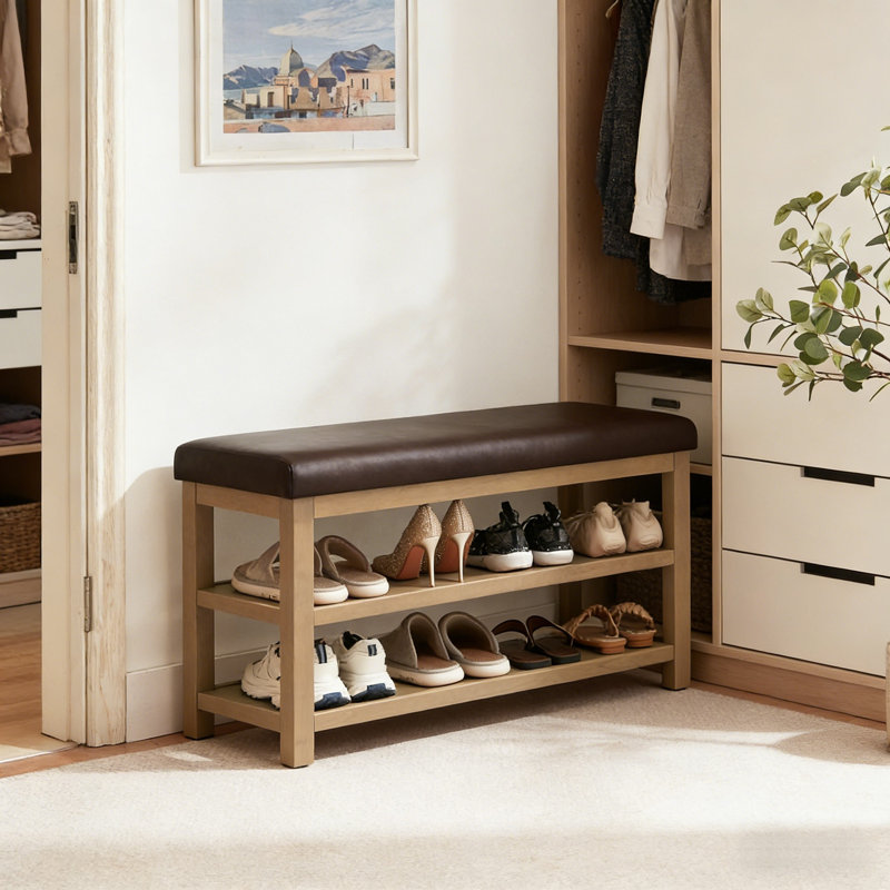 Banc de rangement Mid-Century