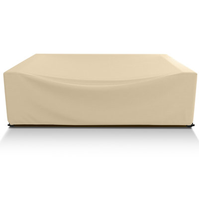 600D PVC Cold-Resistant Waterproof Outdoor Furniture Cover,Beige