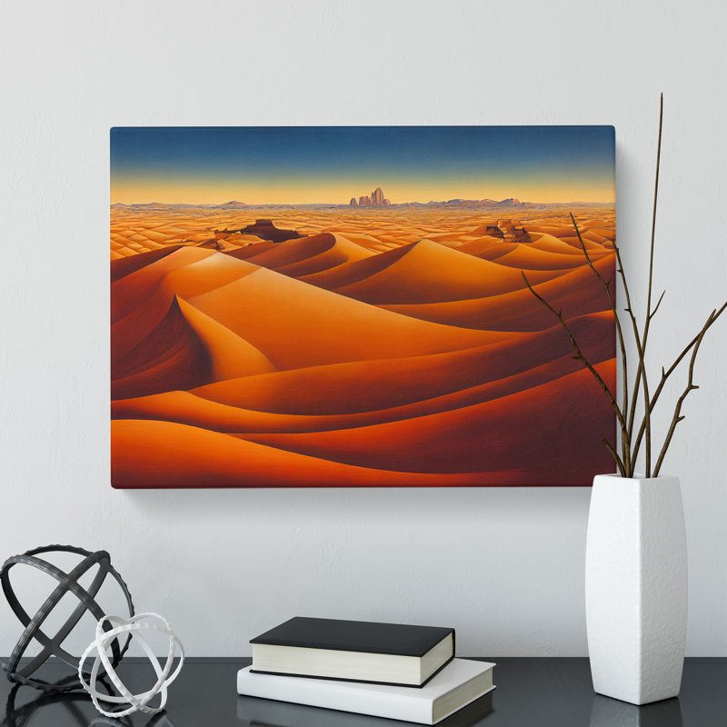 Golden Sand Desert Vol.2 - Wrapped Canvas, 40cm H x 60cm W x 3cm D