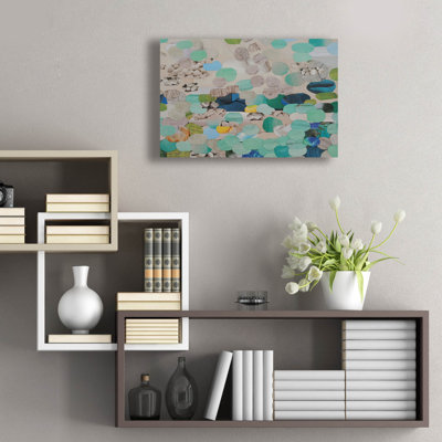  «Shimmering Shoreline» par Coco Good, art mural en verre acrylique, 24 po x 16 po