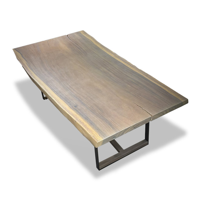 Bleached Tuco Saman Rectangular Dining Table – Solid Wood, 30"H x 95"W x 43"D