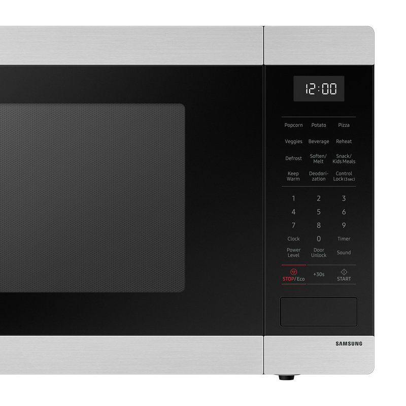 Samsung 1.9 cu. ft. Countertop Microwave with Sensor Cooking in Matte Black Stainless Steel, Stainless Steel