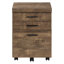 Rangement pour dossiers Modern Office - armoire brune avec roulettes et tiroirs en douceur, stratifiée, pour l'organisation