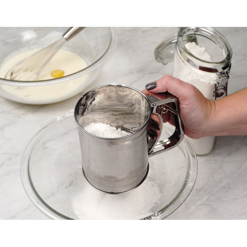 Design Imports Stainless Steel Sifter with 3.5'' Diameter