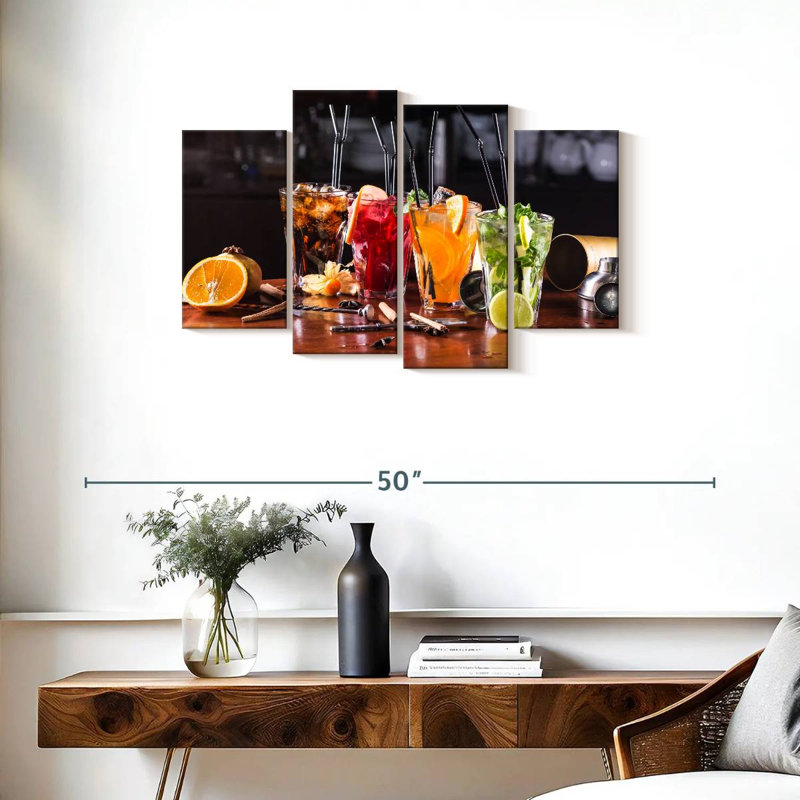 Sélection de cocktails Yarlin, H 22 po x l 36 po