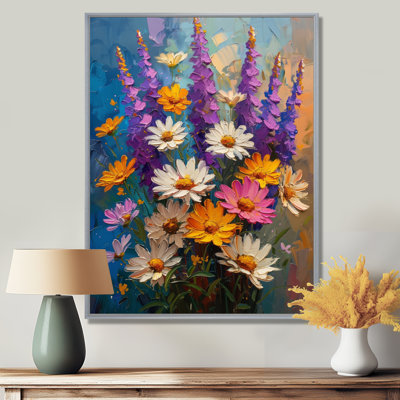 «Daisy Still Life Garden Collage II - Daisies», art mural