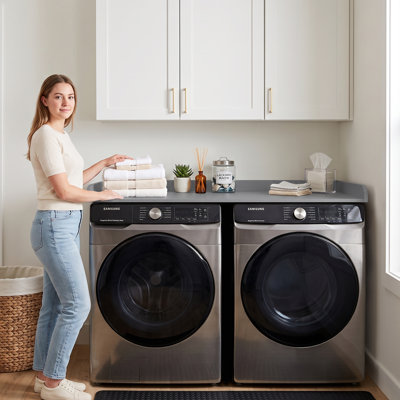 Kaboon Washer Dryer Countertop With Edge Rails, 28" X 58"