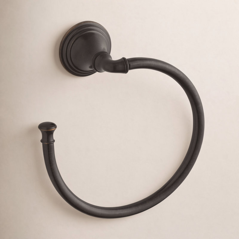 Devonshire Wall-Mounted Towel Ring, Oil Rubbed Bronze