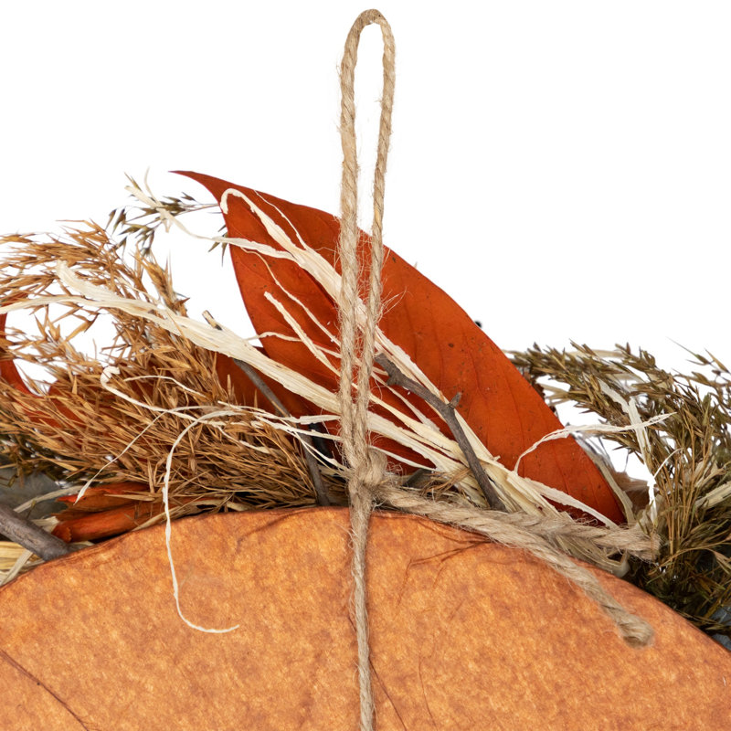 Sunflower and Straw Artificial Fall Harvest Wreath
