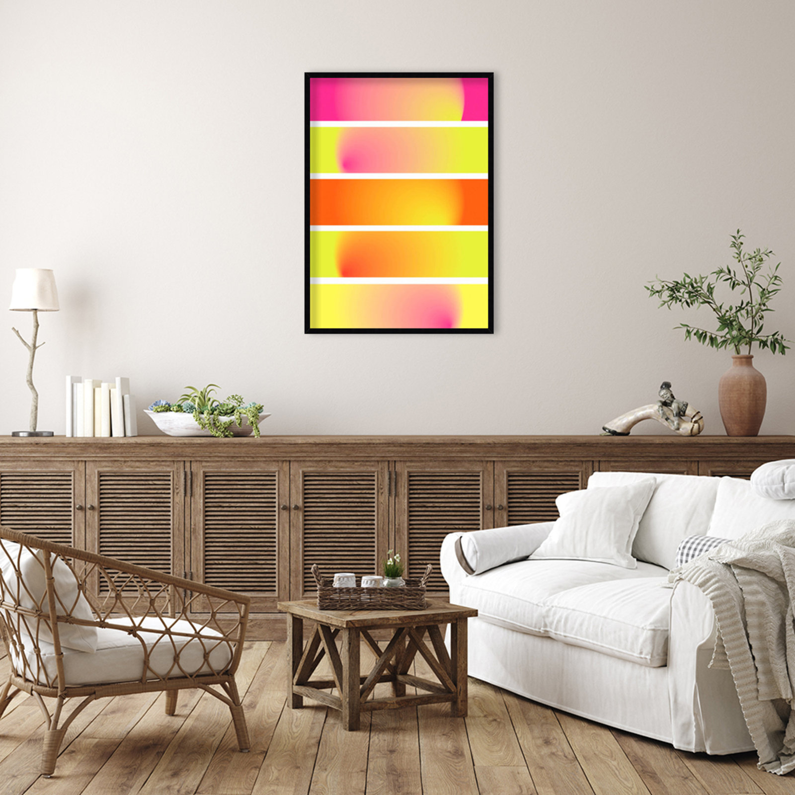 One Way by Valeria Castillo, 41" H x 30" W x 1" D, Black