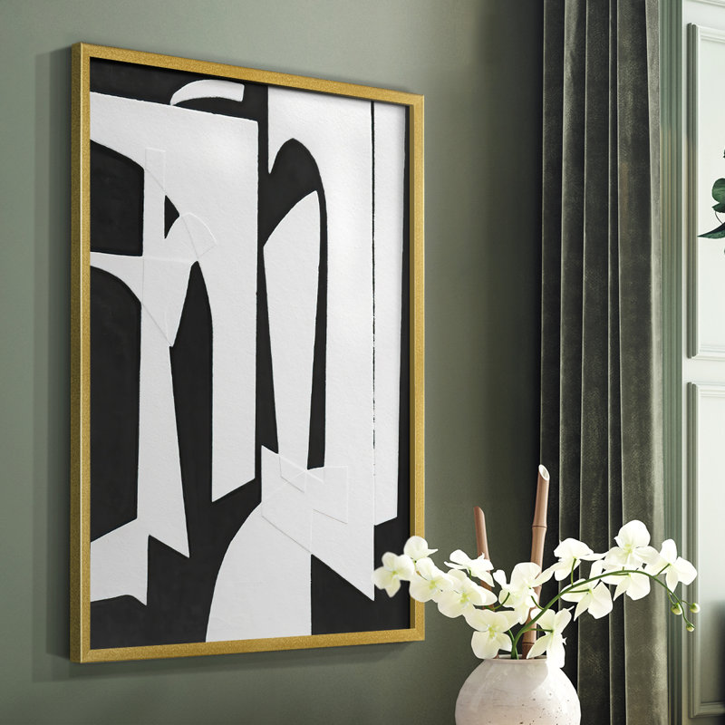 Spanish Arches II Framed Print - Solid Wood, Gold, 28" H x 22" W