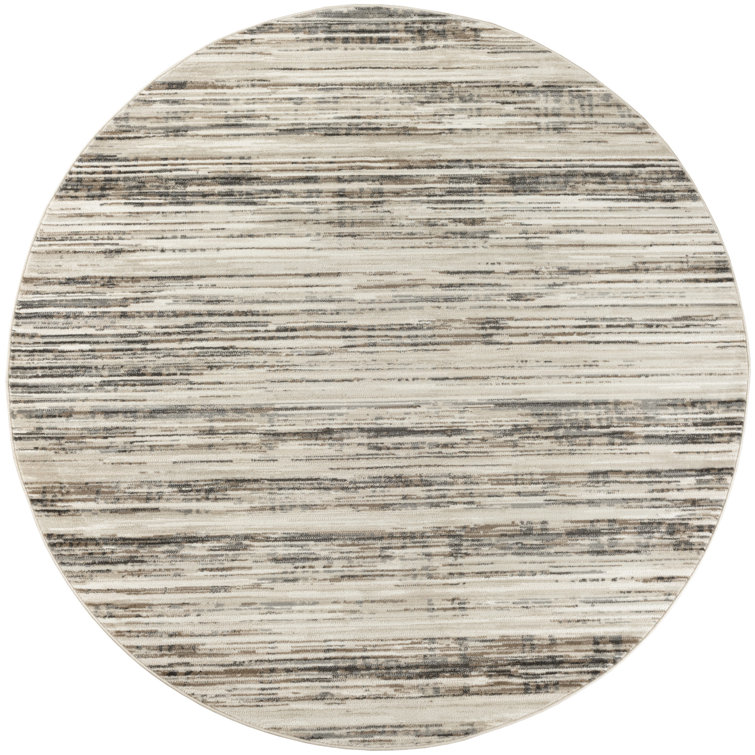 Corel Machine Woven Polyester/Polypropylene Area Rug in Cream/Ivory