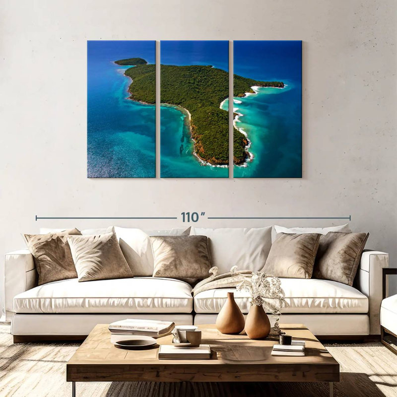 Gillard Island à Porto Rico, H 48 po x l 74 po