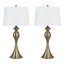 Ensemble de lampes de table en métal 27 po avec abat-jour empire en lin Kateryn-1847909360-1847909259