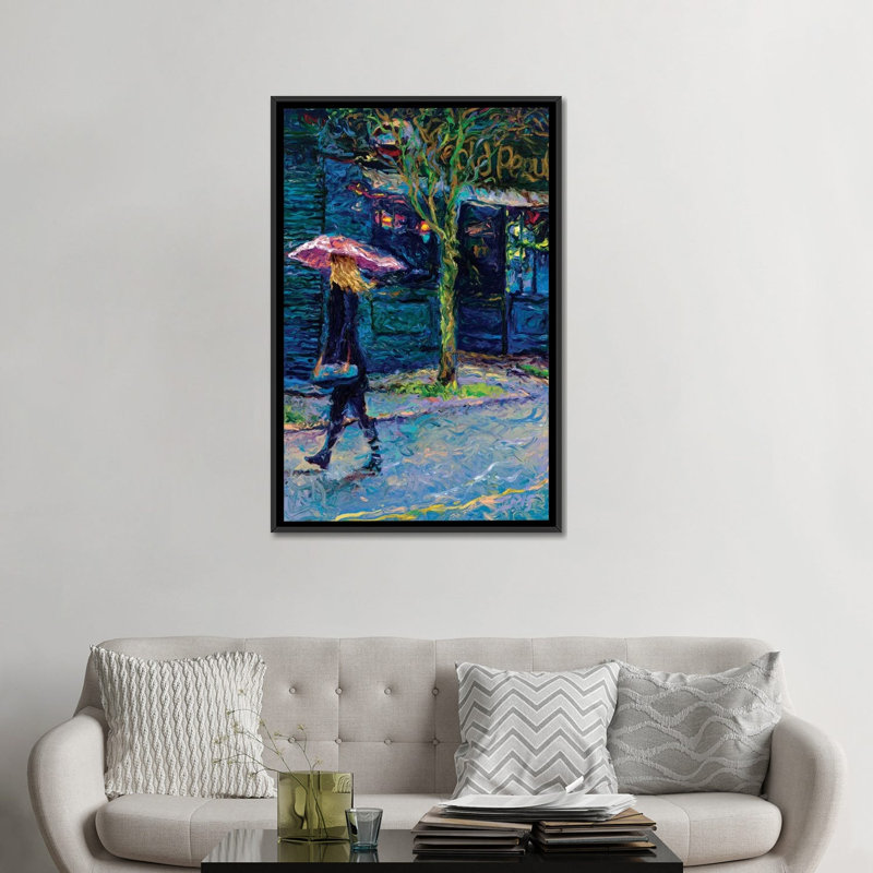 Iris Scott - Old Pequliar, reproduction d'art sur toile tendue, H 48 po x l 32 po x P 1,5 po, Toile encadrée noire