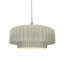 Luminaire suspendu tambour en céramique et en métal 1 lumière Gela-224782679-226086877-205086935