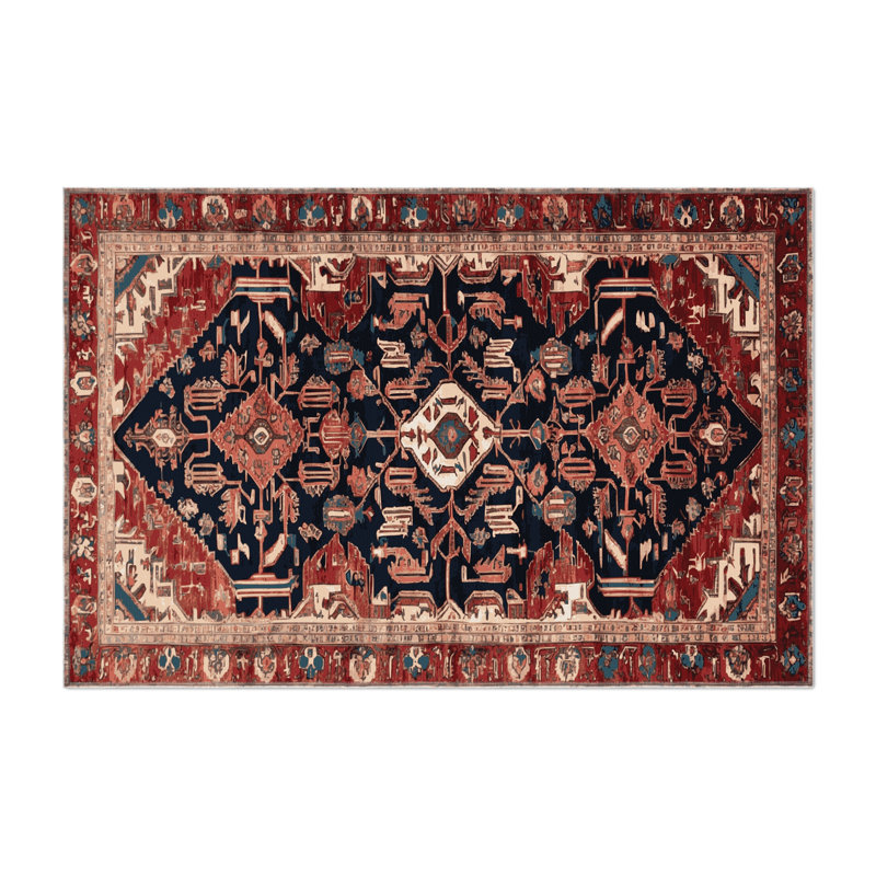 Tapis d'intérieur et d'extérieur brun Persian, Rectangulaire 2 pi x 3 pi